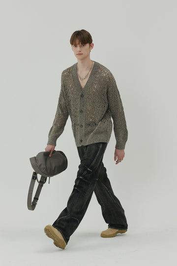 23SS PUNCHING KNIT CARDIGAN